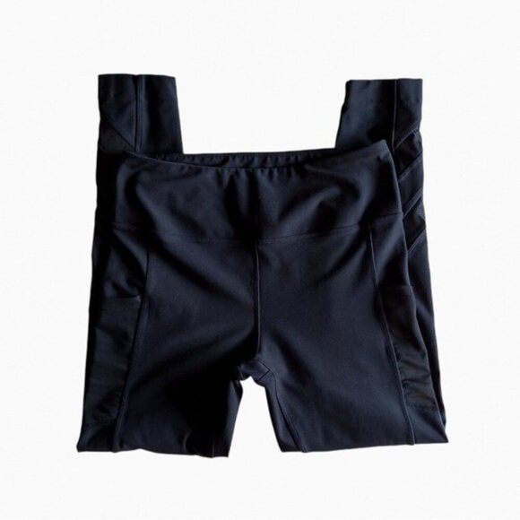 Mondetta Women's High Waist Active Legging Black Workout Tights Size Medium - Picture 2 of 10